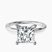 Pre-Designed 10kt White Gold Four Prong Solitaire 1.5mm Lab Diamond Ring