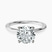 10kt White Gold Four Prong Solitaire 1.5mm Lab Diamond Ring
