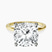 Pre-Designed 10kt Yellow Gold Four Prong Solitaire 1.5mm Lab Diamond Ring