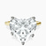 Pre-Designed 10kt Yellow Gold Four Prong Solitaire 1.5mm Lab Diamond Ring