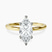 Pre-Designed 10kt Yellow Gold Four Prong Solitaire 1.5mm Lab Diamond Ring