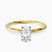 Pre-Designed 10kt Yellow Gold Four Prong Solitaire 1.5mm Lab Diamond Ring