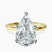 Pre-Designed 10kt Yellow Gold Four Prong Solitaire 1.5mm Lab Diamond Ring