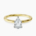 Pre-Designed 10kt Yellow Gold Four Prong Solitaire 1.5mm Lab Diamond Ring