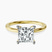 Pre-Designed 14ct Yellow Gold Four Prong Solitaire 1.5mm Lab Diamond Ring