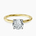 Pre-Designed 10kt Yellow Gold Four Prong Solitaire 1.5mm Lab Diamond Ring