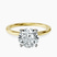 18ct Yellow Gold Four Prong Solitaire 1.5mm Lab Diamond Ring