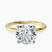 Pre-Designed 10kt Yellow Gold Four Prong Solitaire 1.5mm Lab Diamond Ring