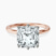 Pre-Designed 14kt Rose Gold Six Prong Solitaire 1.5mm Lab Diamond Ring
