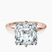 Pre-Designed 10kt Rose Gold Six Prong Solitaire 1.5mm Lab Diamond Ring