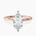 Pre-Designed 18kt Rose Gold Six Prong Solitaire 1.5mm Lab Diamond Ring