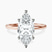 Pre-Designed 14kt Rose Gold Six Prong Solitaire 1.5mm Lab Diamond Ring