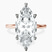 Pre-Designed 18kt Rose Gold Six Prong Solitaire 1.5mm Lab Diamond Ring