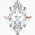 Pre-Designed 10kt Rose Gold Six Prong Solitaire 1.5mm Lab Diamond Ring