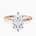 10kt Rose Gold Six Prong Solitaire 1.5mm Lab Diamond Ring