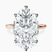 Pre-Designed 18kt Rose Gold Six Prong Solitaire 1.5mm Lab Diamond Ring