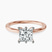 Pre-Designed 18kt Rose Gold Six Prong Solitaire 1.5mm Lab Diamond Ring