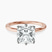 Pre-Designed 14kt Rose Gold Six Prong Solitaire 1.5mm Lab Diamond Ring