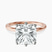 Pre-Designed 18kt Rose Gold Six Prong Solitaire 1.5mm Lab Diamond Ring
