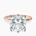 Pre-Designed 10kt Rose Gold Six Prong Solitaire 1.5mm Lab Diamond Ring
