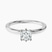 Pre-Designed Platinum Six Prong Solitaire 1.5mm Lab Diamond Ring