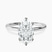 10kt White Gold Six Prong Solitaire 1.5mm Lab Diamond Ring