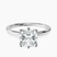 10kt White Gold Six Prong Solitaire 1.5mm Lab Diamond Ring