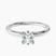 Pre-Designed Platinum Six Prong Solitaire 1.5mm Lab Diamond Ring