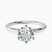 Pre-Designed Platinum Six Prong Solitaire 1.5mm Lab Diamond Ring