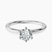 Pre-Designed 14kt White Gold Six Prong Solitaire 1.5mm Lab Diamond Ring