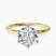 18kt Yellow Gold Six Prong Solitaire 1.5mm Lab Diamond Ring