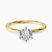Pre-Designed 10kt Yellow Gold Six Prong Solitaire 1.5mm Lab Diamond Ring
