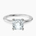 Pre-Designed Platinum Agnes Criss cross Prong Solitaire 1.5mm Lab Diamond Ring