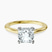 Pre-Designed 10kt Yellow Gold Agnes Criss cross Prong Solitaire 1.5mm Lab Diamond Ring