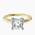 Pre-Designed 10kt Yellow Gold Agnes Criss cross Prong Solitaire 1.5mm Lab Diamond Ring