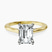 Pre-Designed 10kt Yellow Gold Agnes Criss cross Prong Solitaire 1.5mm Lab Diamond Ring