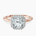 Harriet Halo 1.5mm Lab Diamond Engagement Ring in 10kt Rose Gold