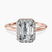 Harriet Halo 1.5mm Lab Diamond Engagement Ring in 18kt Rose Gold