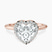 Harriet Halo 1.5mm Lab Diamond Engagement Ring in 18kt Rose Gold