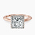 Harriet Halo 1.5mm Lab Diamond Engagement Ring in 18kt Rose Gold