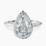 Harriet Halo 1.5mm Lab Diamond Engagement Ring in Platinum