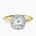 Harriet Halo 1.5mm Lab Diamond Engagement Ring in 10kt Yellow Gold