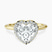 Harriet Halo 1.5mm Lab Diamond Engagement Ring in 10kt Yellow Gold