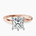 Pre-Designed 18kt Rose Gold Seraphina Twist Prongs Solitaire 1.5mm Lab Diamond Ring