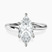 Pre-Designed Platinum Seraphina Twist Prongs Solitaire 1.5mm Lab Diamond Ring