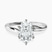 Pre-Designed Platinum Seraphina Twist Prongs Solitaire 1.5mm Lab Diamond Ring