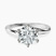 Pre-Designed Platinum Seraphina Twist Prongs Solitaire 1.5mm Lab Diamond Ring