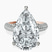 Pre-Designed 18kt Rose Gold Casimer Secret Halo Lab Diamond Ring