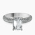 Casimer Secret Halo Lab Diamond Engagement Ring in 10kt White Gold