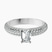 Pre-Designed 10kt White Gold Casimer Secret Halo Lab Diamond Ring